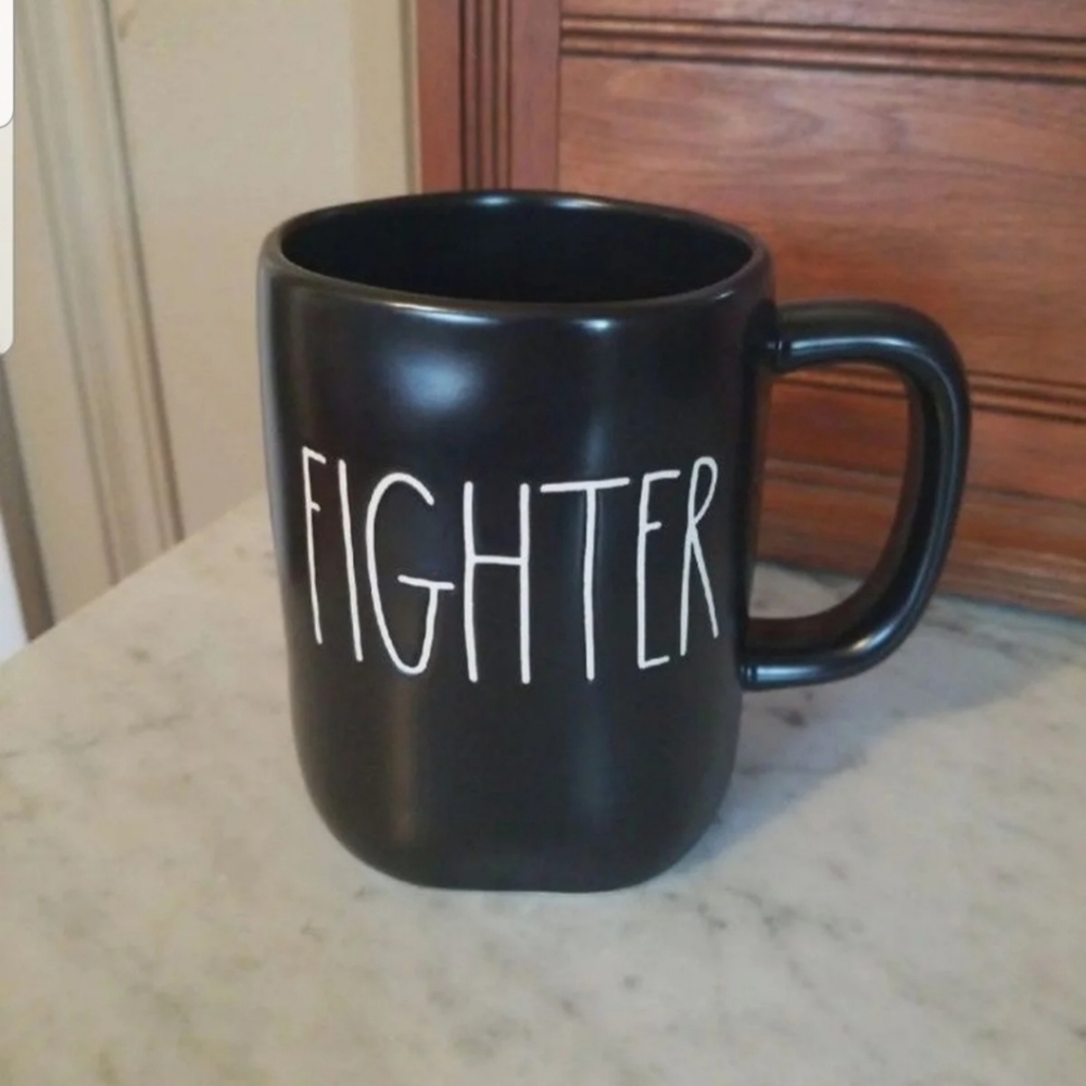 Rae Dunn black fighter mug